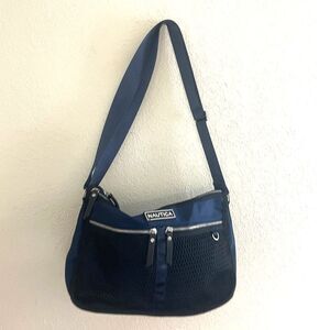 Nautica Adjustable Crossbody Handbag: Women's Navy Blue Large 14" Travel Bag